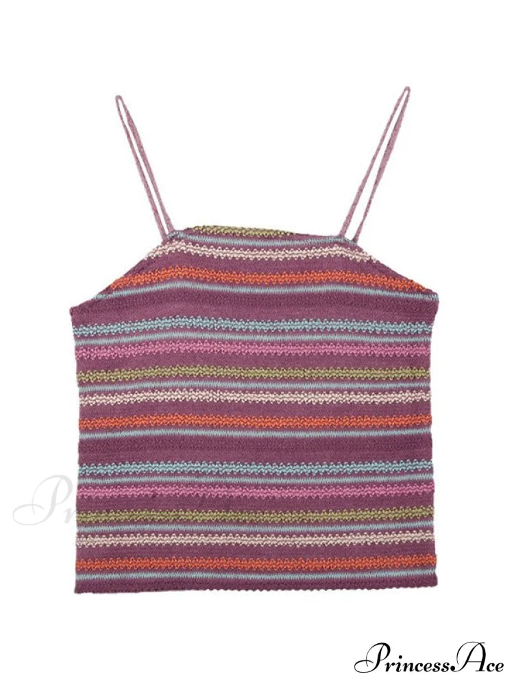 Color Block Graceful Striped Knit Sweater image 8