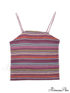 Color Block Graceful Striped Knit Sweater image 8