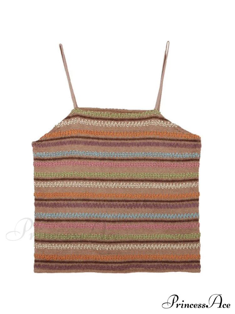 Color Block Graceful Striped Knit Sweater image 13