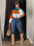 Color Block Graceful Sweater Cardigan image 5