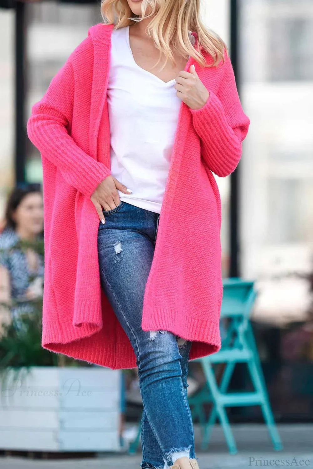 Color Block Knit Cardigan image 12