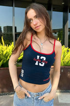 Color Block Printed Casual Cami Top image 1