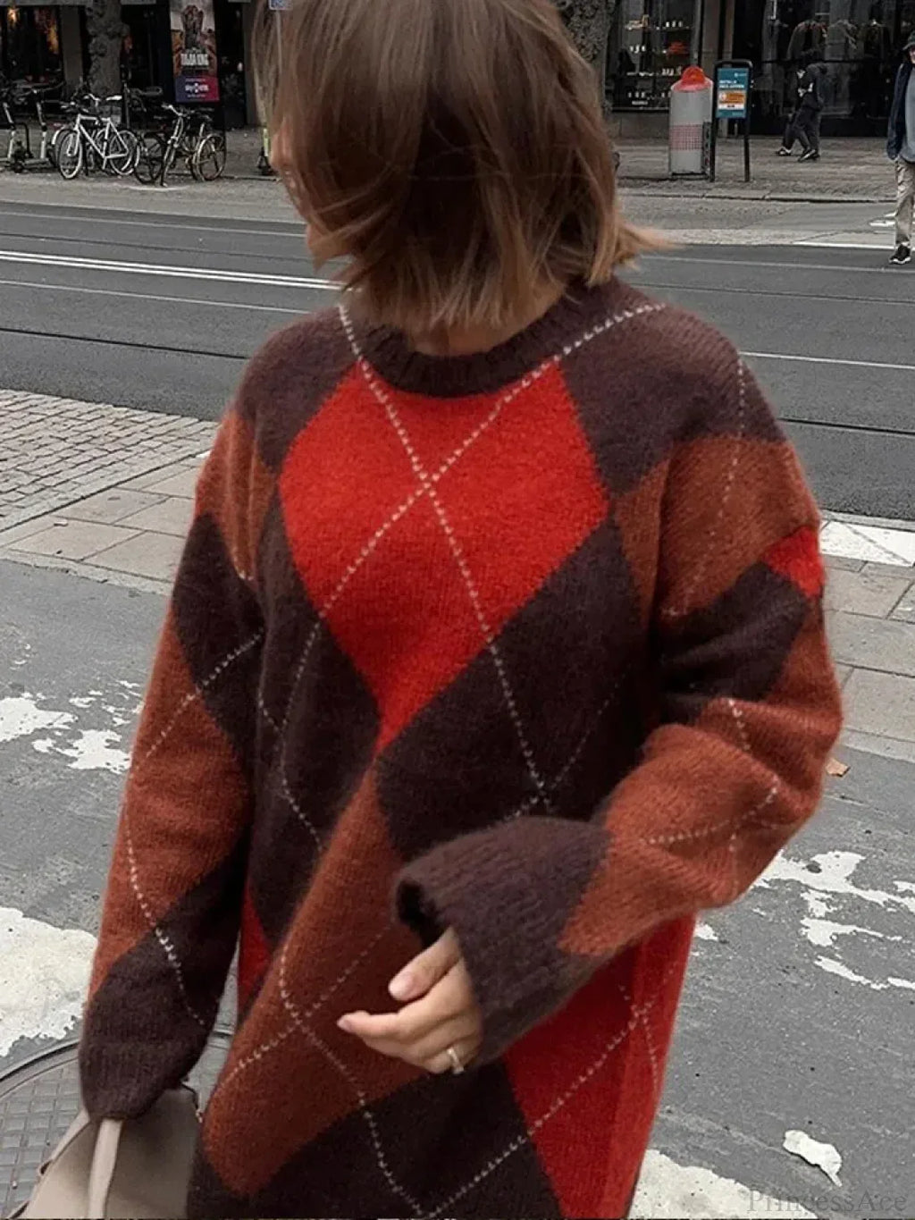 Color Block Round Neck Sweater image 2