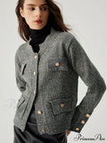 Colorful Dot Knit Trendy Metallic Button Cardigan image 1