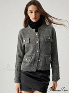 Colorful Dot Knit Trendy Metallic Button Cardigan image 3