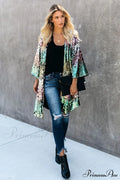 Colorful Mid-Length Stylish Sequin Cardigan image 1