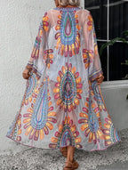 Colourful Floral Embroidery Boho Beach Cover-up Lace Bikini image 3