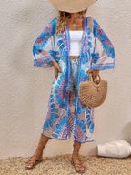 Colourful Floral Embroidery Boho Beach Cover-up Lace Bikini image 6