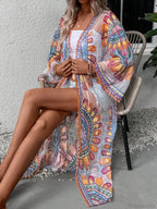 Colourful Floral Embroidery Boho Beach Cover-up Lace Bikini image 4