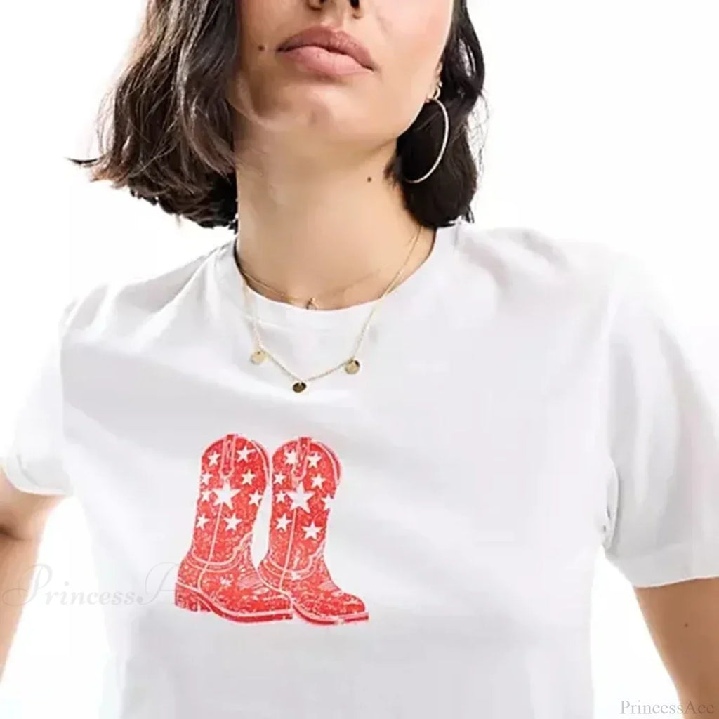 Combhasaki Summer Y2K Cherry Print T-shirt image 3