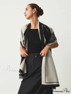 Contrast Color Graceful Geometric Scarf image 3