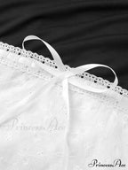 Delicate Lace Hollow Splicing Sexy Slim Crop Top image 6
