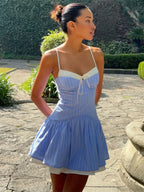 Contrast Striped Bodycon Mini Dress image 3