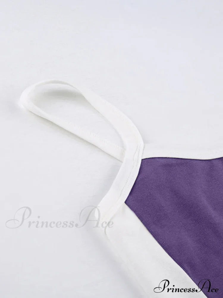 Contrast Trim Rib-Knit Trendy Crop Cami Top image 27