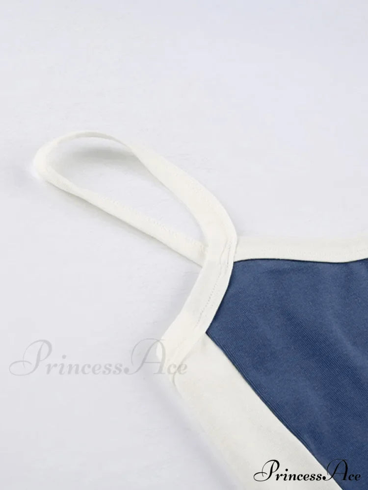 Contrast Trim Rib-Knit Trendy Crop Cami Top image 47