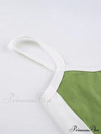 Contrast Trim Rib-Knit Trendy Crop Cami Top image 5