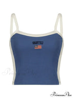 Contrast Trim Rib-Knit Trendy Crop Cami Top image 52