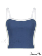 Contrast Trim Rib-Knit Trendy Crop Cami Top image 16
