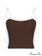 Contrast Trim Rib-Knit Trendy Crop Cami Top image 10
