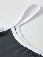 Contrast Trim Rib-Knit Trendy Crop Cami Top image 44