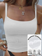 Contrast Trim Rib-Knit Trendy Crop Cami Top image 60
