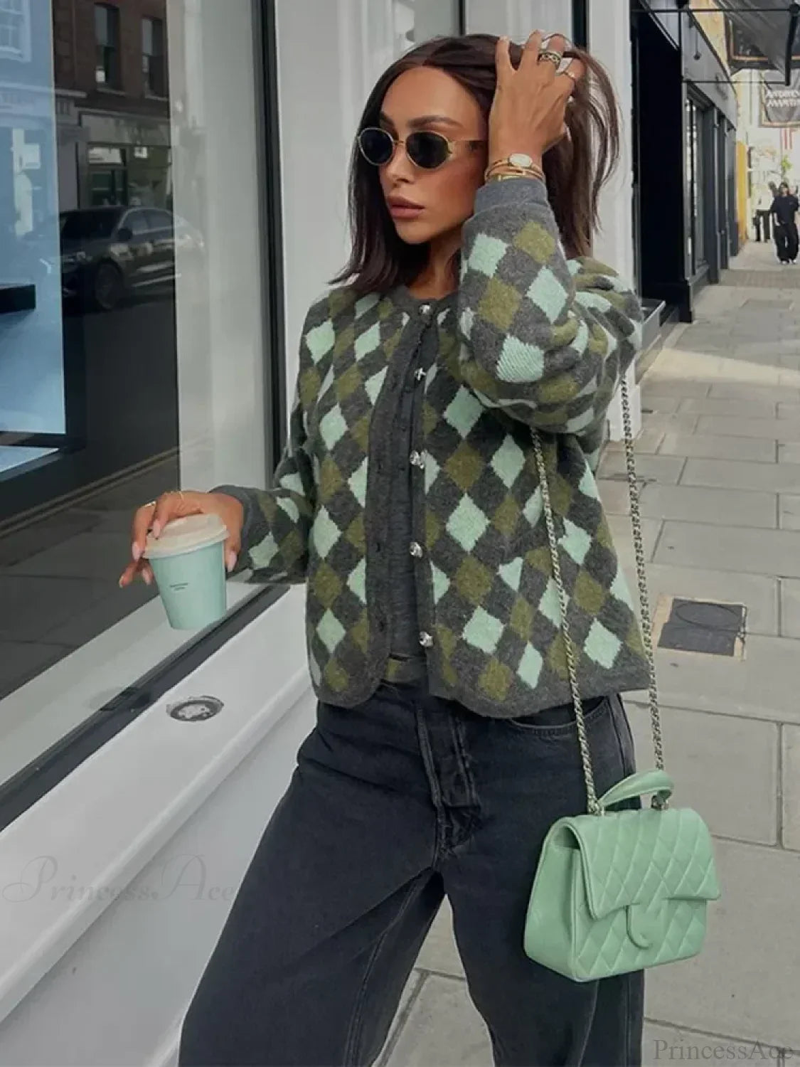 Contrasting Pocket Slim Cardigan image 2