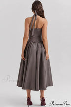 Coquette Scarlet Stylish Halter Midi Dress image 10
