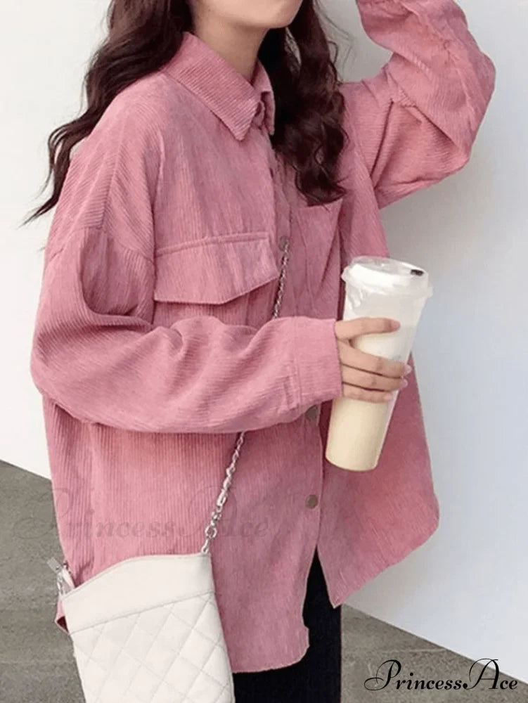Coral Velvet Graceful Open Front Coat image 5