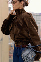 Corduroy Biker Style Elegant Casual Coat image 4