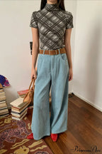 Corduroy High-Waist Wide-Leg Minimal Pants image 8