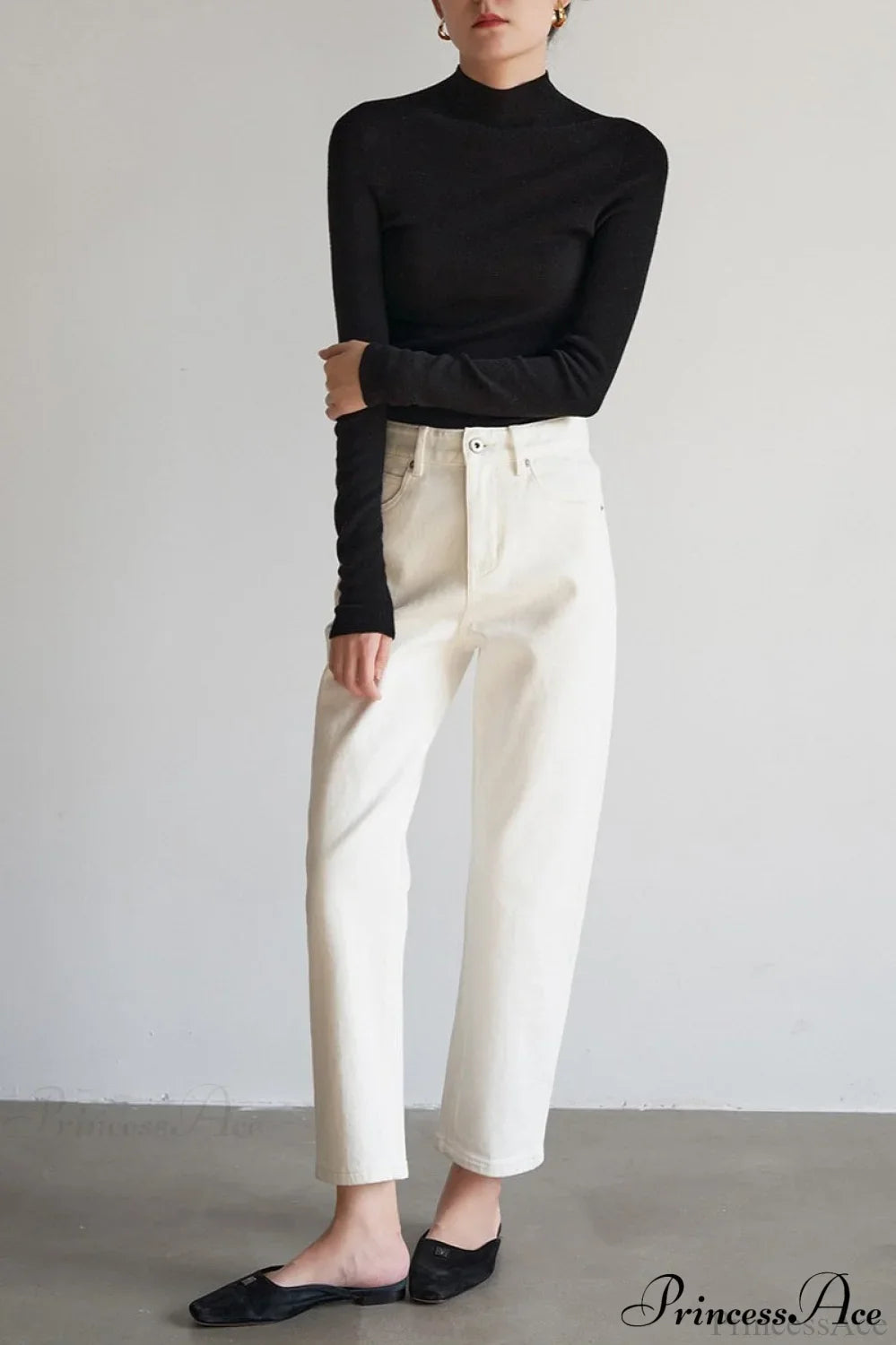 CorpCore Seamless Mock Neck Wool Knit Top image 9