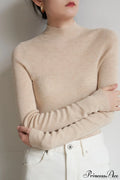 CorpCore Seamless Mock Neck Wool Knit Top image 6