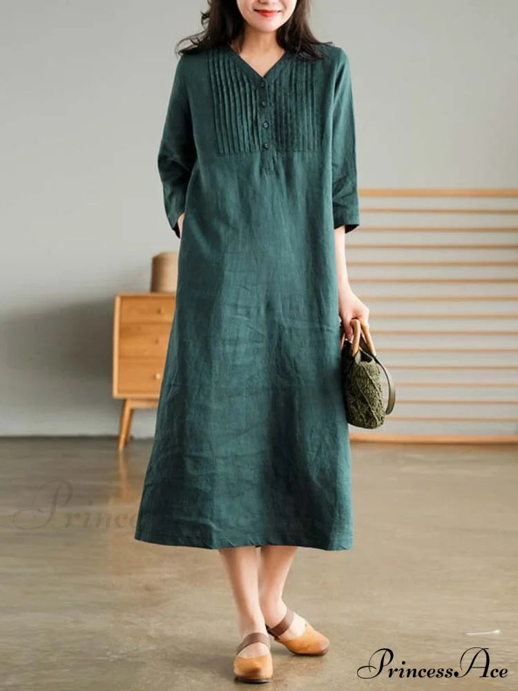 Cotton and Graceful Linen Dress image 3