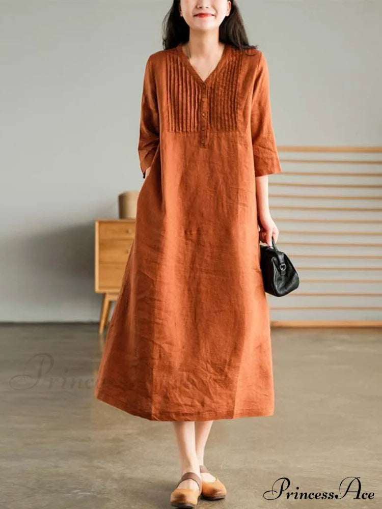 Cotton and Graceful Linen Dress image 7