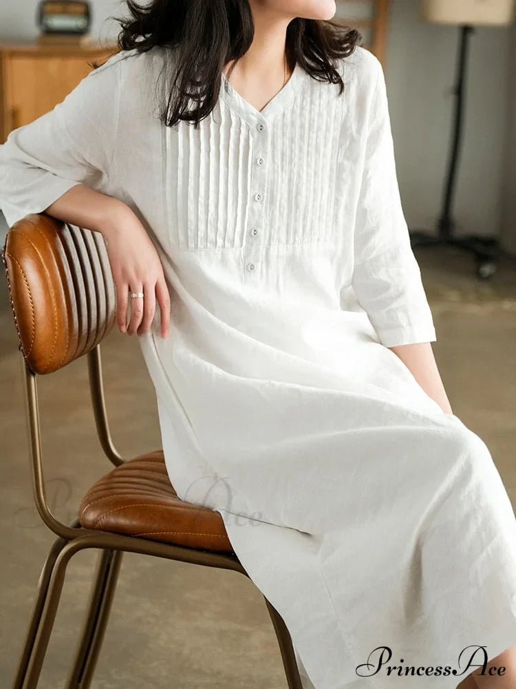 Cotton and Graceful Linen Dress image 8