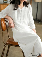 Cotton and Graceful Linen Dress image 8