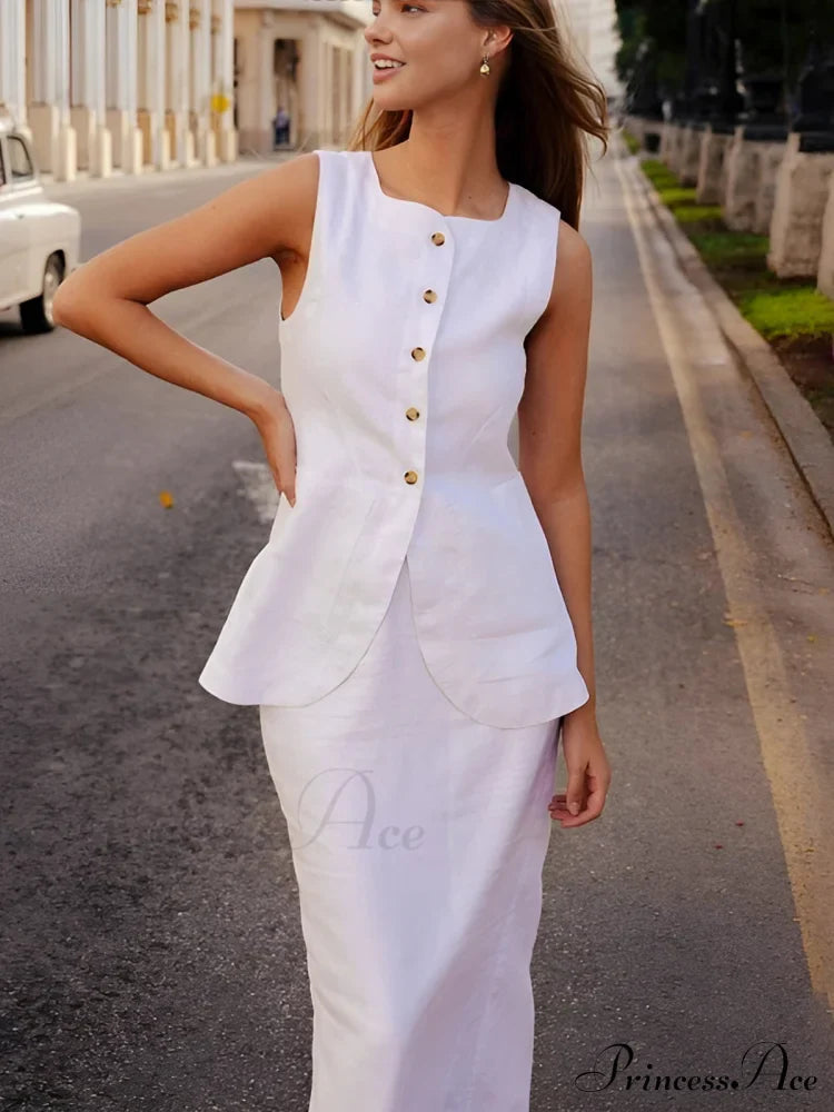 Cotton Blends Graceful Skirt Set image 3