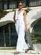 Cotton Crisscross Graceful Tailored Vest image 5