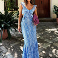 Cotton Floral Lace Party Boho Dress image 1