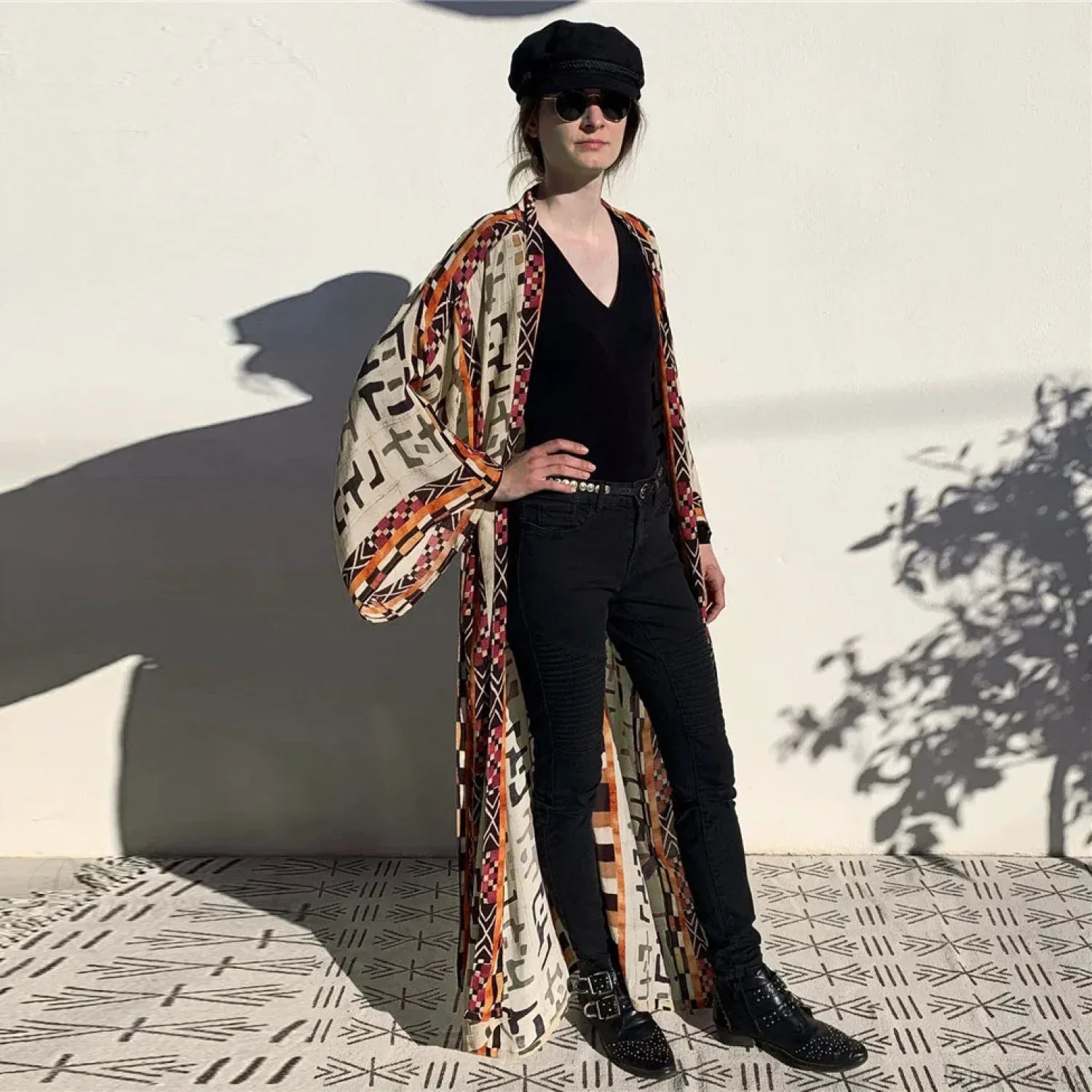 Cotton Floral Print Kimono Cover-up image 7