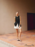 Cotton & Graceful Linen Button-Front Vest image 6