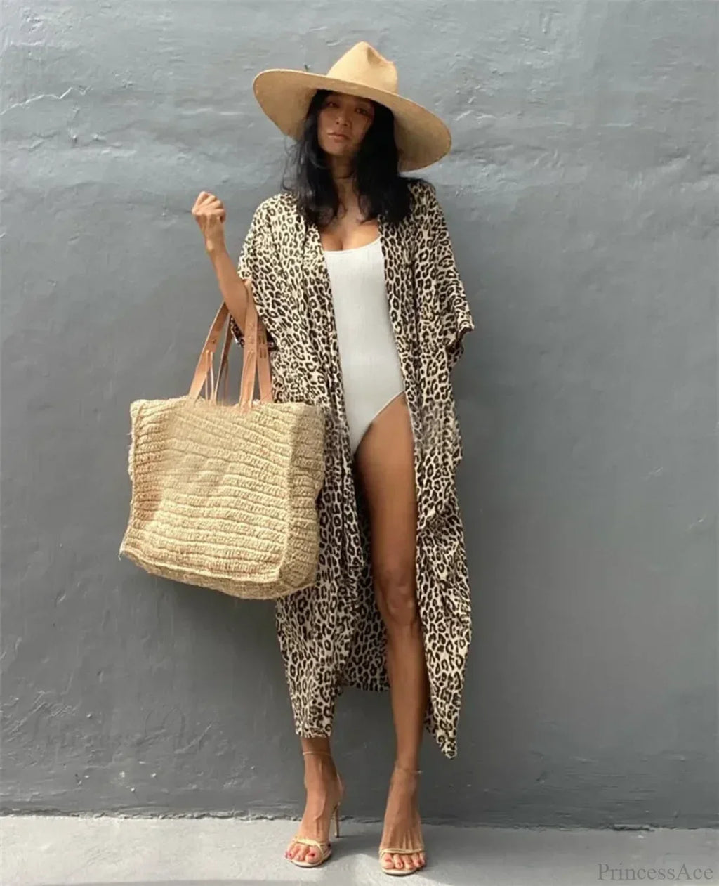 Cotton Rayon Striped Print Cardigan Boho Beach Cover up image 12