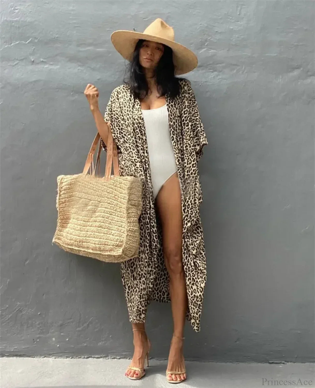 Cotton Rayon Striped Print Cardigan Boho Beach Cover up image 12