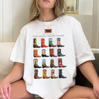 Cowboy Boots Retro Graphic T-shirt image 2