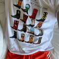 Cowboy Boots Retro Graphic T-shirt image 1