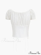 Cowgirl Aesthetics Drawstring Trendy Corset Crop Top image 6