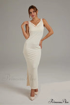 Cowl Neck Backless Pack Hip Dress in Solid Color image 2