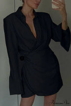 Cowl Neck Ruched Dress image 6