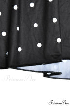 Cowl Neck Slit Dress with Polka Dots image 11