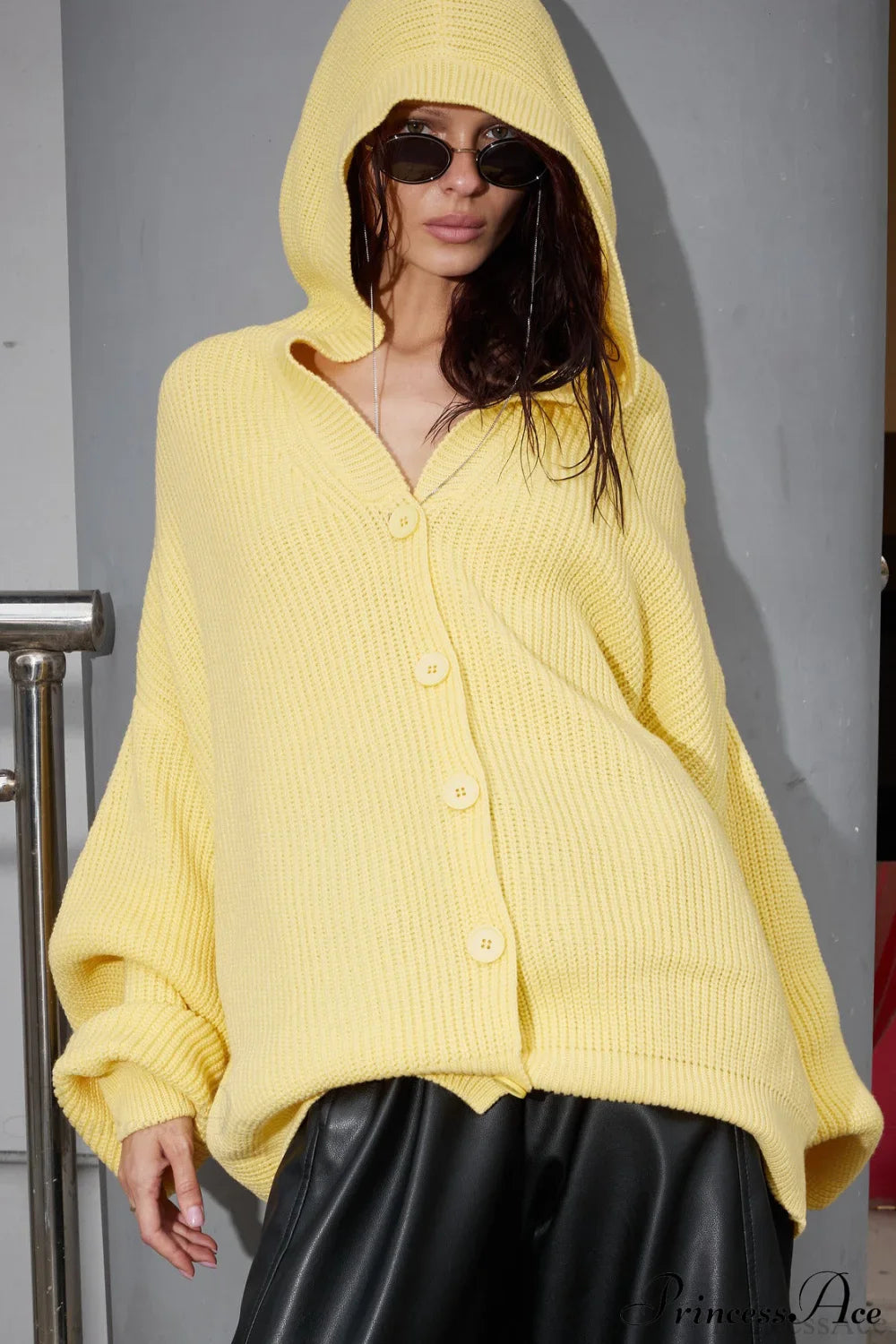 Cozy Knit Oversized Hoodie image 2